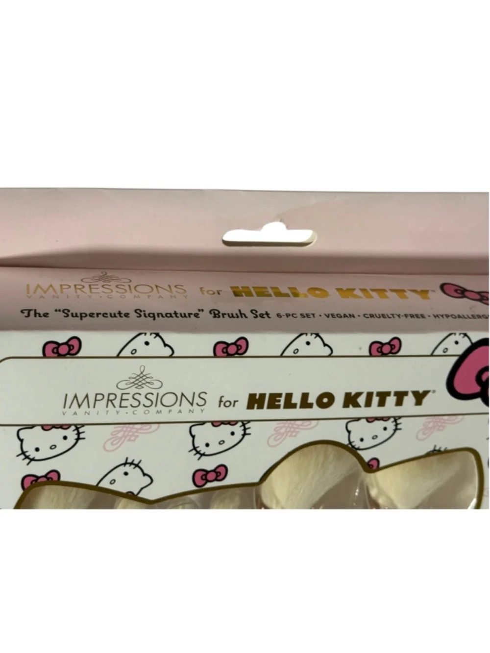 New Hello Kitty 6 Makeup Brush Set White, Impressions Vanity
